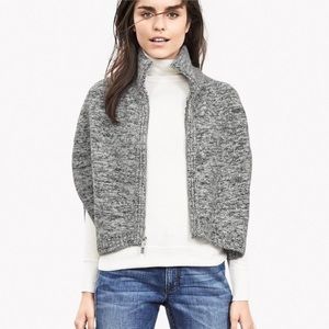 Banana Republic GRAY Wool-Alpaca Caplet - Size L